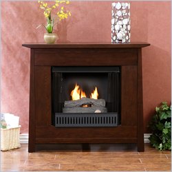 Southern Enterprises Clayton Espresso Fireplace