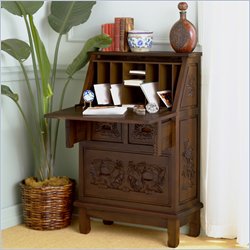 Southern Enterprises Hand-Carved Secretary Desk