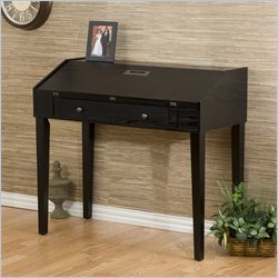 Southern Enterprises Folding Top Wood  Laptop Desk in Ebony