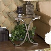 Southern Enterprises Vogue Chrome End Table