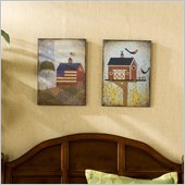 Southern Enterprises 2 Piece Americana Wall Panel Set