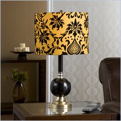 Southern Enterprises Sophie Black and Gold Lamp