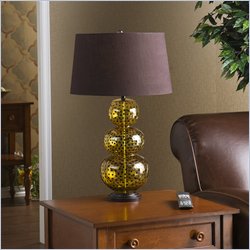Southern Enterprises Roxie Amber Polka Dot Lamp