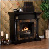 Southern Enterprises Carrington Slate Convertible Black Gel Fuel Fireplace
