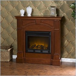 Southern Enterprises Heritage Classic Mahogany Electric Fireplace