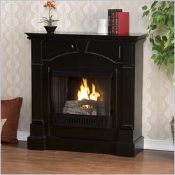 Southern Enterprises Heritage Black Gel Fuel Fireplace