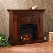 Southern Enterprises Sicilian Harvest Mahogany Electric Fireplace