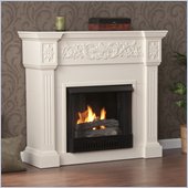 Southern Enterprises Calvert Ivory Gel Fuel Fireplace