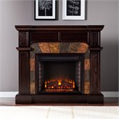 Southern Enterprises Cartwright Espresso Convertible Electric Fireplace
