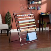 Southern Enterprises Easel/Wall Mount Craft Storage Rack Black