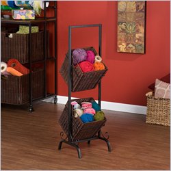 Southern Enterprises 2-Tier Basket Storage