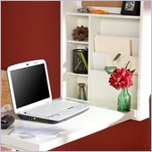 Southern Enterprises Fold-Out Convertible Desk In Winter White