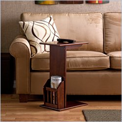 Southern Enterprises Mission Magazine Snack Table In Cherry