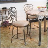 Southern Enterprises Allegra Upholstered Metal Cafe Chair
