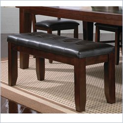 Southern Enterprises Bardstown Deluxe Dining Bench in Espresso Best Price