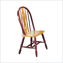 Southern Enterprises Sunset Keyhole Chair Nutmeg