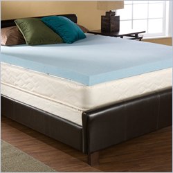 Southern Enterprises Bliss Gel-Memory Foam Twin Size 2 Inch Topper
