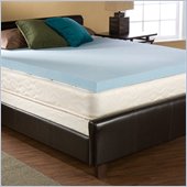 Southern Enterprises Bliss Gel-Memory Foam California King 3in Topper