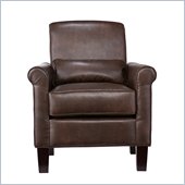 Southern Enterprises Rexton Renu Leather Chair In Coffee