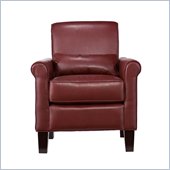 Southern Enterprises Rexton Renu Leather Chair In Red