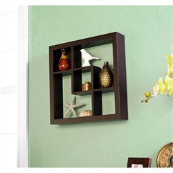 Southern Enterprises Madison 16 Display Shelf in Espresso