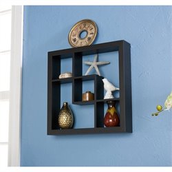 Southern Enterprises Madison 16 Display Shelf in Black