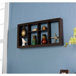 Southern Enterprises Taylor 24 Display Shelf in Espresso