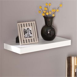 Southern Enterprises Chicago 24 Floating Shelf in White