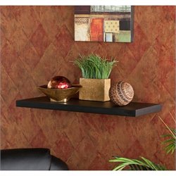 Southern Enterprises Aspen 24 Floating Shelf in Black