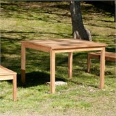 Southern Enterprises Square Dining Table in Dark Brown