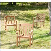 Southern Enterprises Arm Chairs in Light Brown (Set of 2)