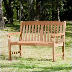 Southern Enterprises 35.5 Bench in Light Brown