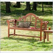 Southern Enterprises Lutyens Bench in Dark Brown
