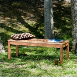 Southern Enterprises Backless Bench in Light Brown