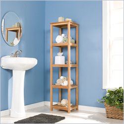 Southern Enterprises Five Tier Tower in Light Brown