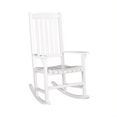 Southern Enterprises Eucalyptus Porch Rocker in White