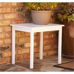 Southern Enterprises White End Table