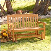 Southern Enterprises Teak Glider Bench
