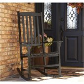 Southern Enterprises Porch Rocker Black