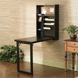 Southern Enterprises Fold-Out Convertible Desk In Black