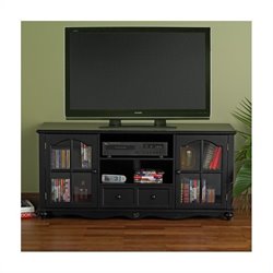 Southern Enterprises Coventry Black Wood TV Stand
