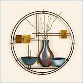 Southern Enterprises Stained Glass Vase & Bowl Wall Art