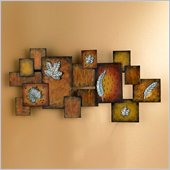 Southern Enterprises Leaves / Abstract Wall Art Panel