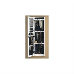 Southern Enterprises White Curio-Jewelry Mirror