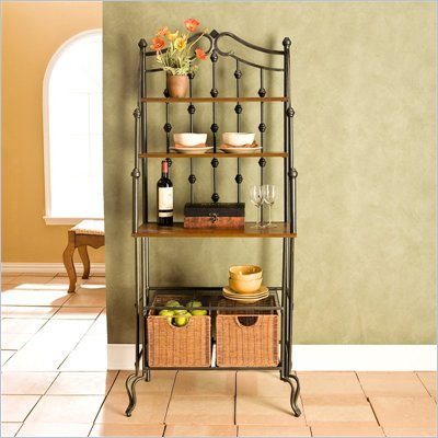Southern Enterprises Saint Pierre Bakers Rack