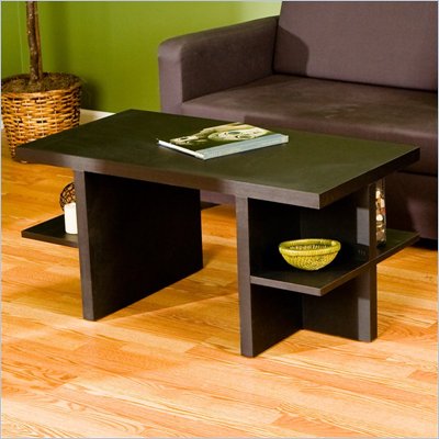 Southern Enterprises Black Contemporary Coffee Table