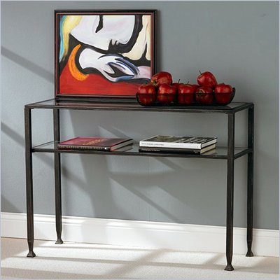 Black Sofa Table on Southern Enterprises Black Sofa Table With Glass Top   Ck8773