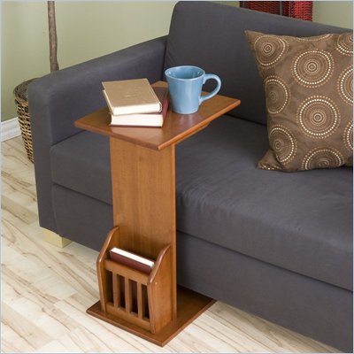 Southern Enterprises Mission Wood Magazine Table