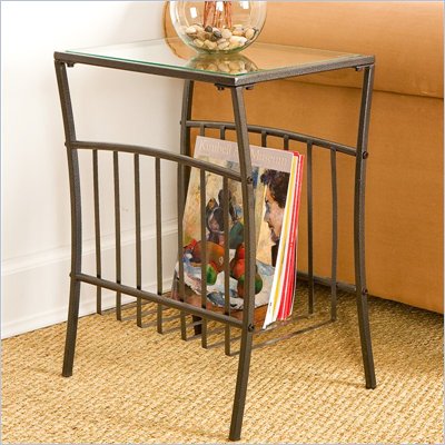 Southern Enterprises Contemporary Metal Magazine Table