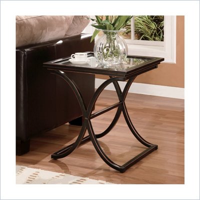 Southern Enterprises Vogue Black End Table
